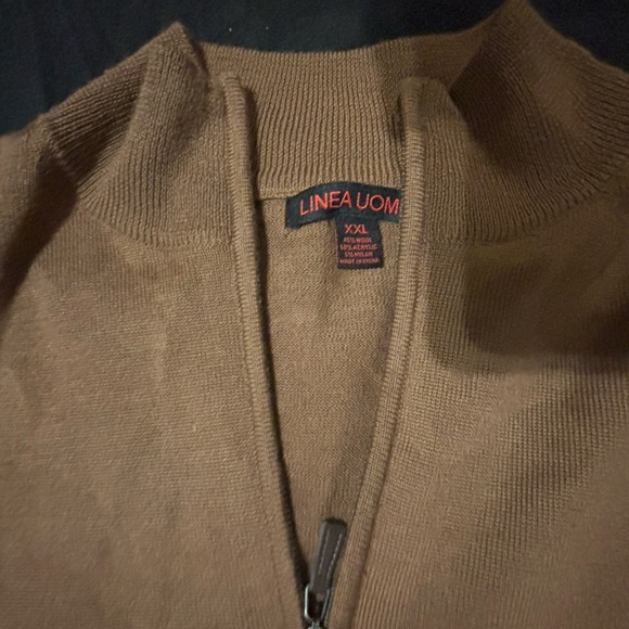 !! 3 pc bundle DEAL !! super soft LINEA UOMO brown, red, white SWEATERS size XXL - Picture 2 of 12